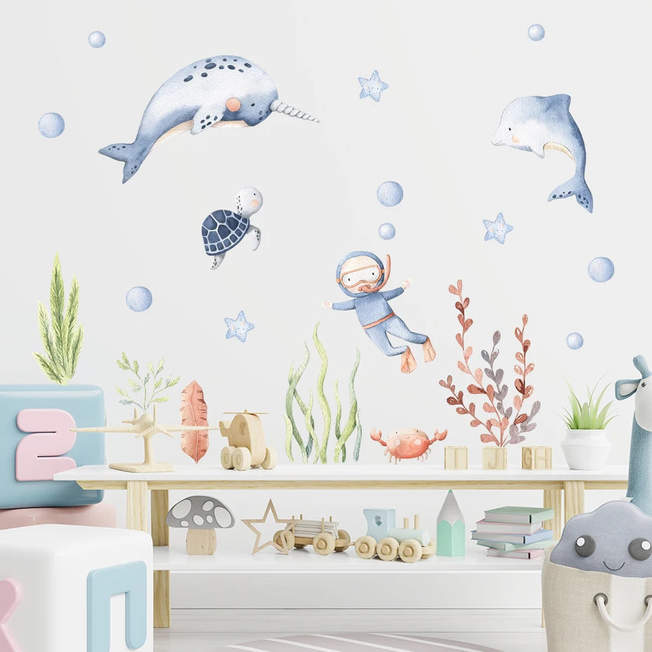 Wall Decal Nursery and Kids Bedroom - The Sea