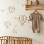 Wooden Wall Art - Hot Air Balloon (13 pieces)