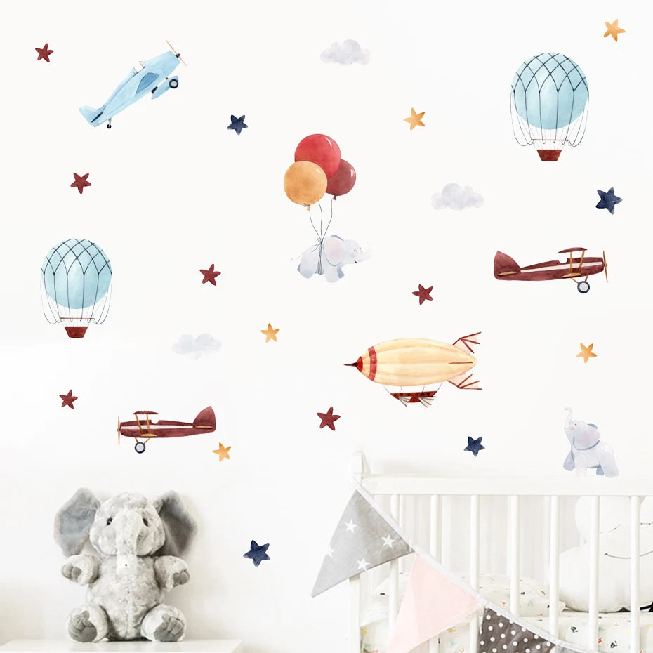 Wall Decal for nursery and kids room - Vintage transport