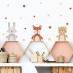 Wall Decal Nursery and Kids Room - Animal Dots