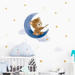 Wall Decal Nursery and Kids Bedroom -The Moon Animals