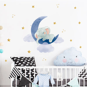 Wall Decal Nursery and Kids Bedroom -The Moon Animals