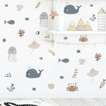 Wall decal for nursery and kids bedroom - Ocean Animals