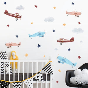 Wall Decal for nursery and kids room - Vintage transport