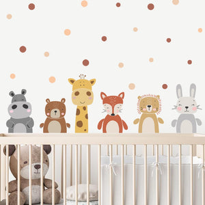 Wall Decal Nursery and Kids Room - Animal Dots