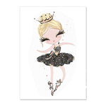 Wall Art Prints for Nursery and Kids Bedroom- Ballerinas