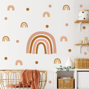 Wall Decal for Nursery and Kids Room - Boho Rainbow