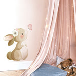 Wall Decal Nursery and Kids Room- Rabbit Butterfly 