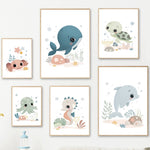 Wall Prints for Nursery and Kids Bedroom - Under the sea