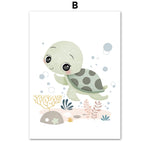 Wall Prints for Nursery and Kids Bedroom - Under the sea