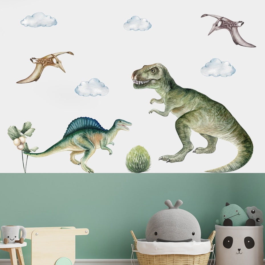 Wall Decal Nursery and Kids Room – Dinosaur Raptor Tyrannosaurus