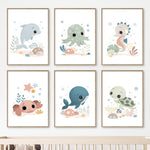 Wall Prints for Nursery and Kids Bedroom - Under the sea