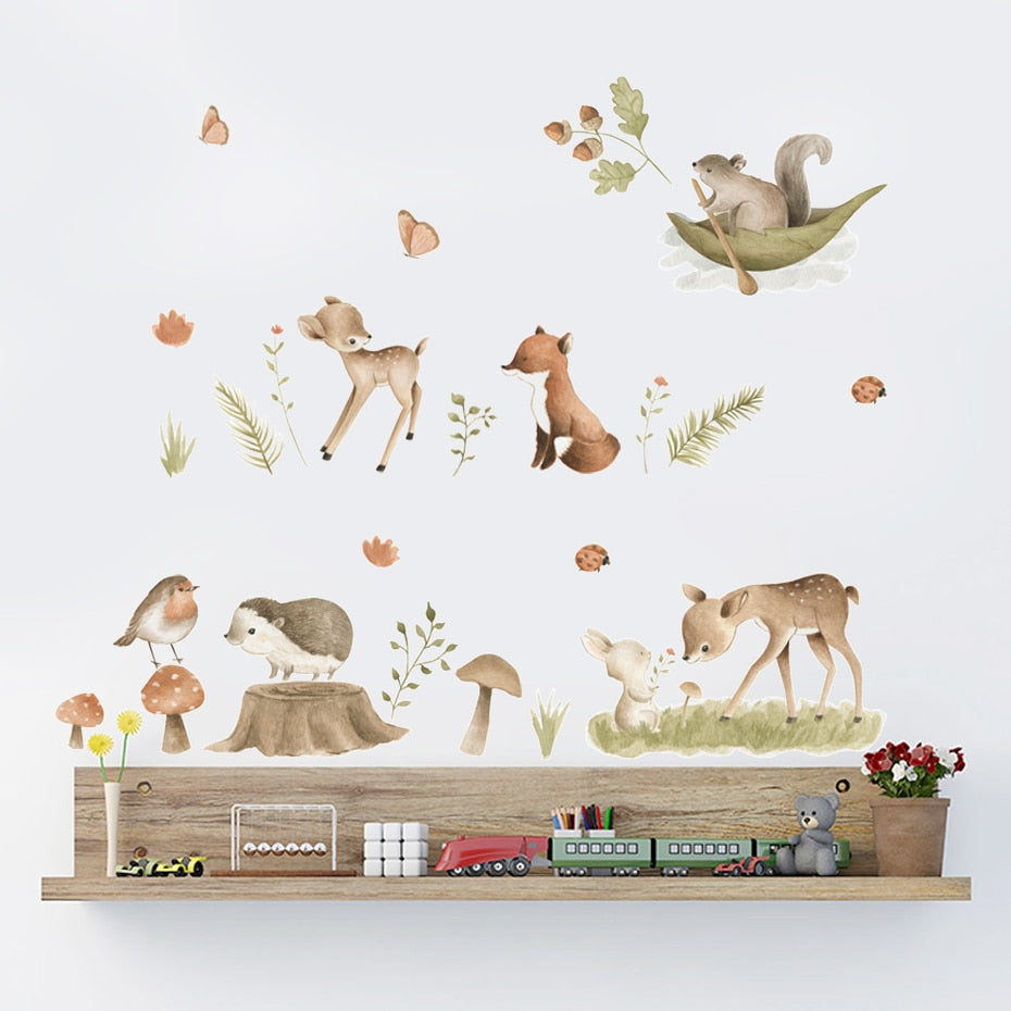 Wall Decal Nursery and Kids room - Woodland Animals