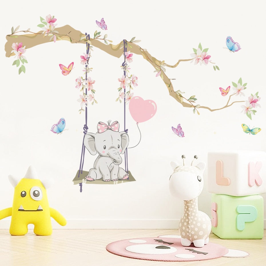 Wall decal elephant