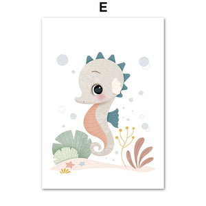 Wall Prints for Nursery and Kids Bedroom - Under the sea