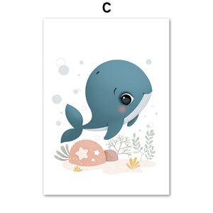 Wall Prints for Nursery and Kids Bedroom - Under the sea